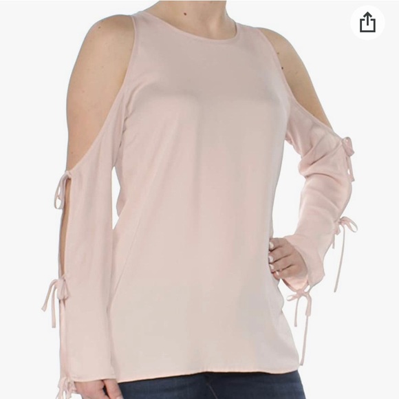 NWT Revolve L'academie Tie Sleeve Blouse Blush Pink - Picture 1 of 13